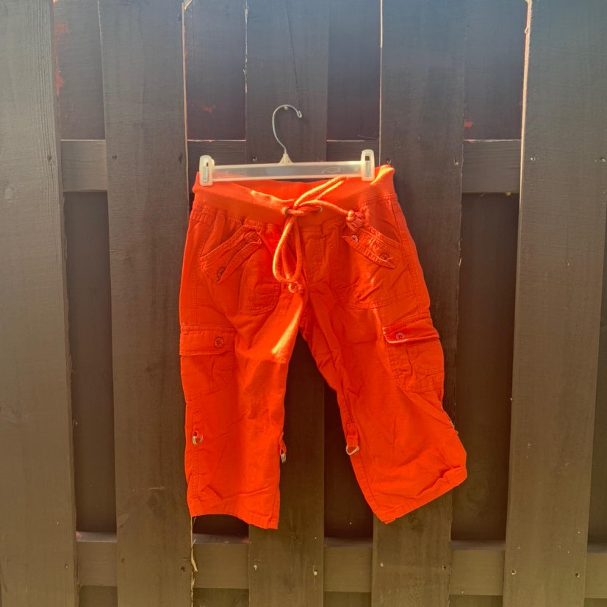 Orange Cargo Sweatpants