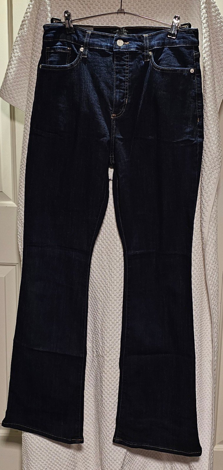 Banana Republic High Rise Curvy Fit Flare leg dark blue Jeans