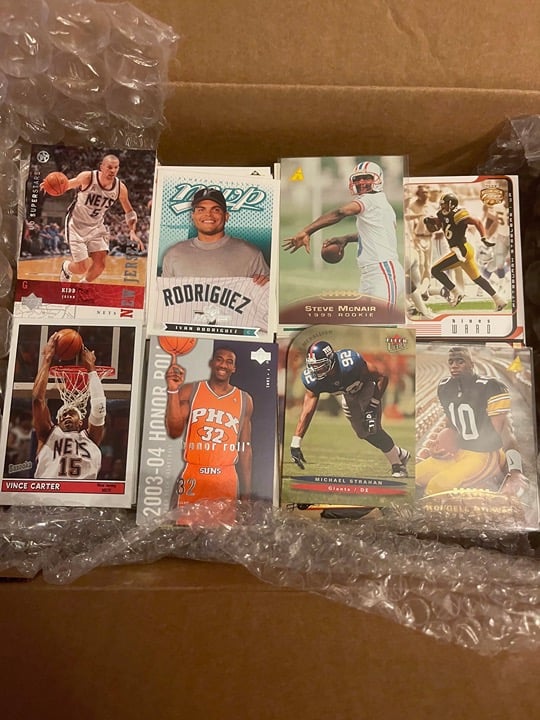 1300+ sports card lot NBA NFL MLB rookies stars halloffame