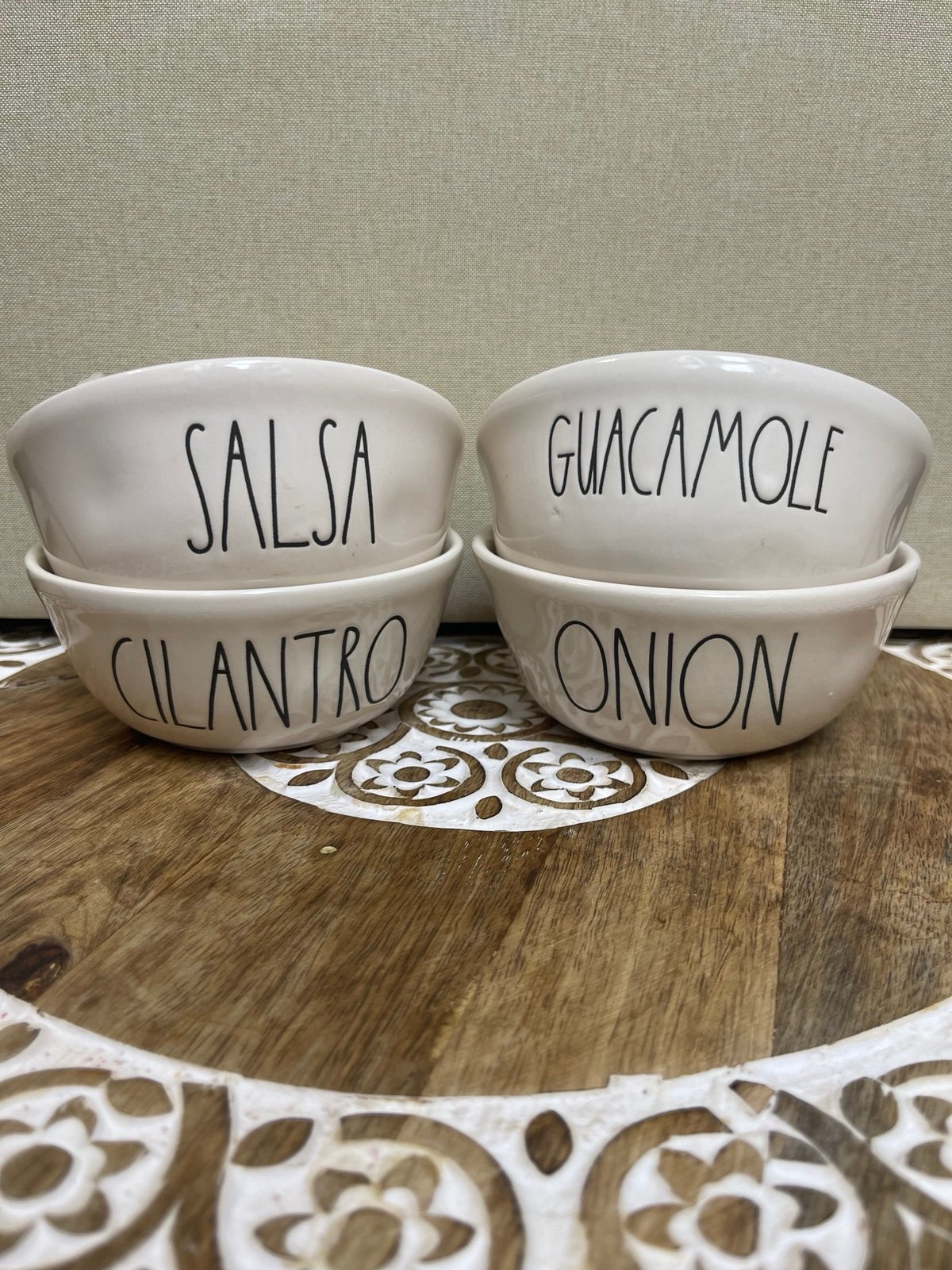 Rae Dunn Taco Night Bowls