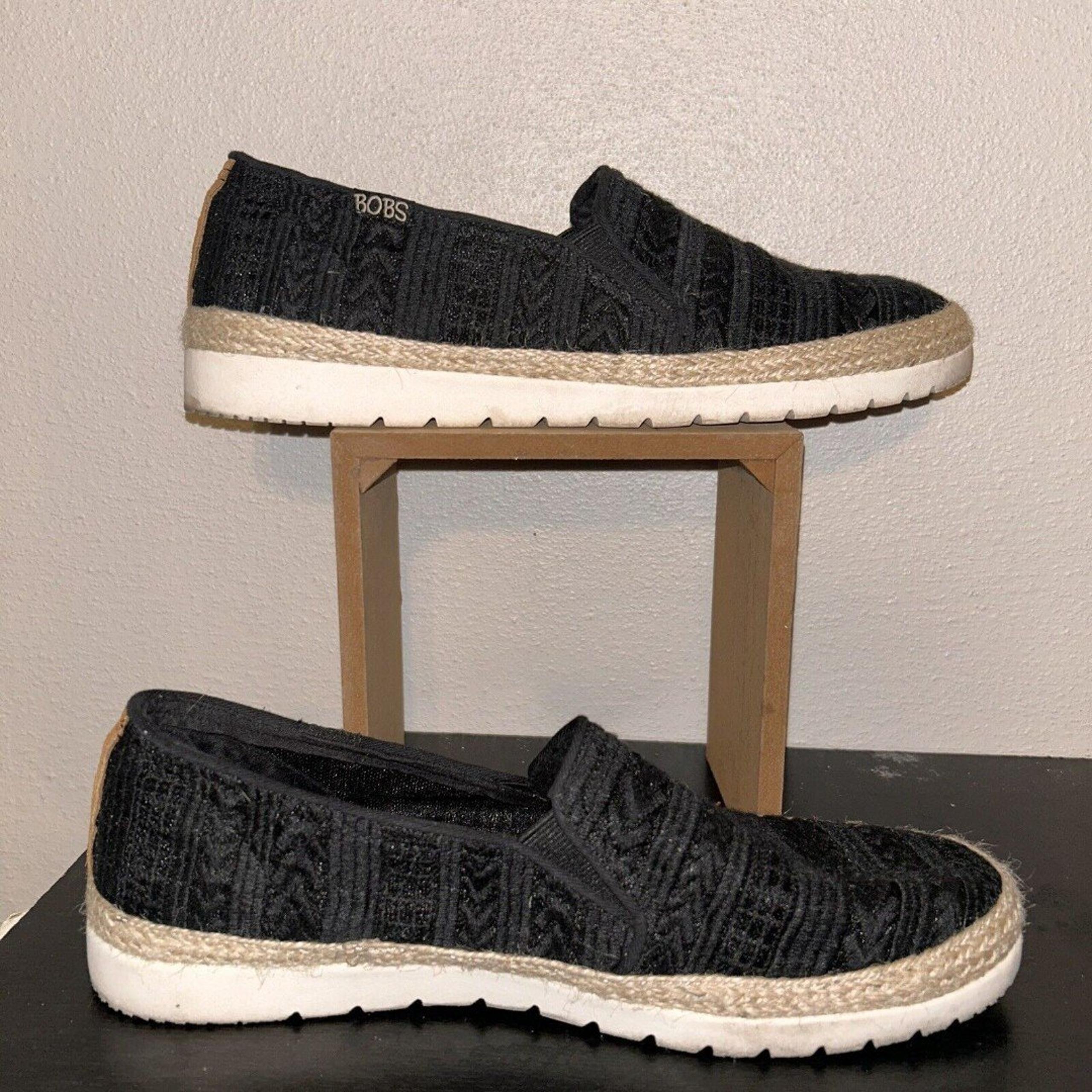 Skechers BOBS from Women's Bobs Breeze, Black, Size 9