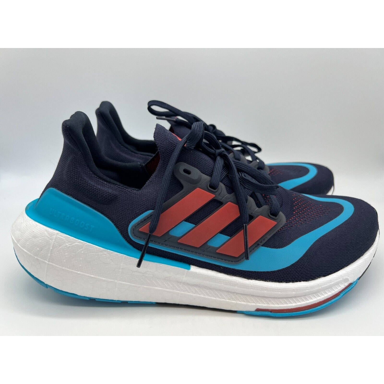 adidas Ultraboost Light Legend Ink Bright Red Lucid Cyan IE1760 Men Size 10.5