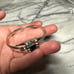 Vintage Sterling Silver Gemstone Bracelet Bangle