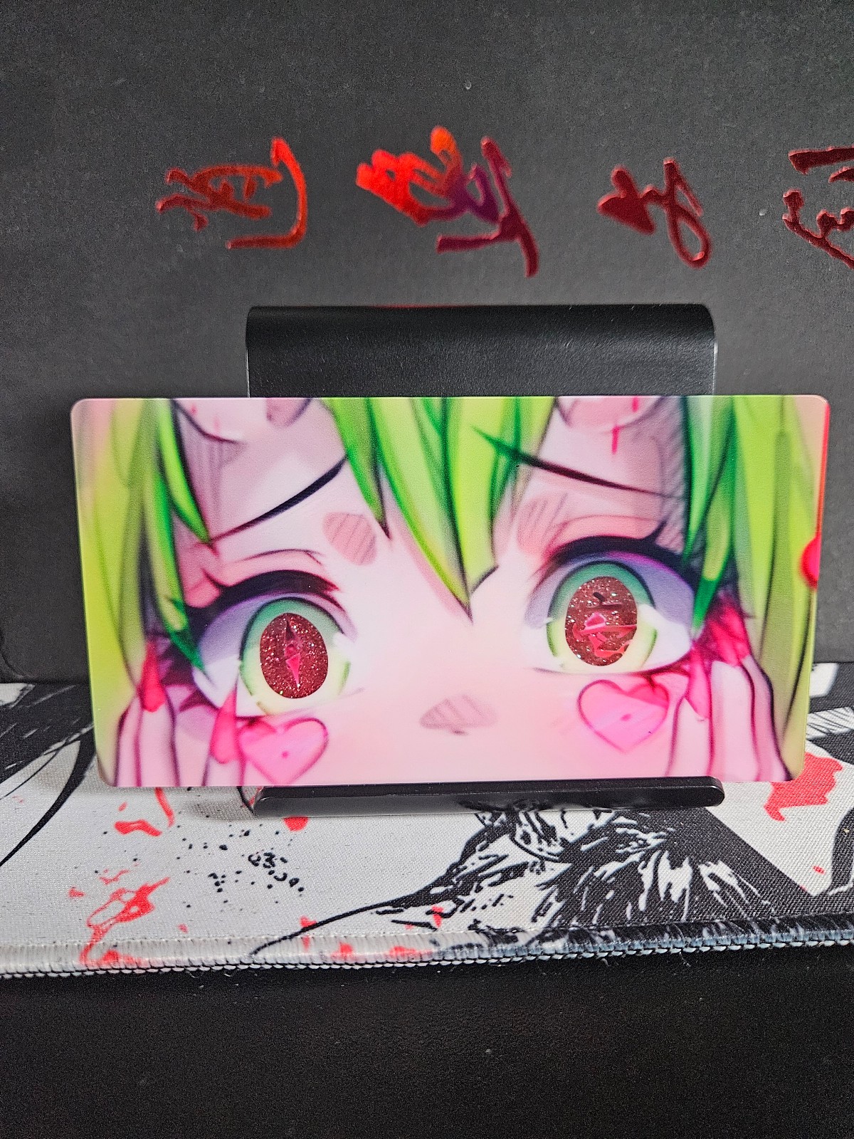Demon Mitsuri Kanroji Globe Eyes Demon Slayer Glitter Sand Custom