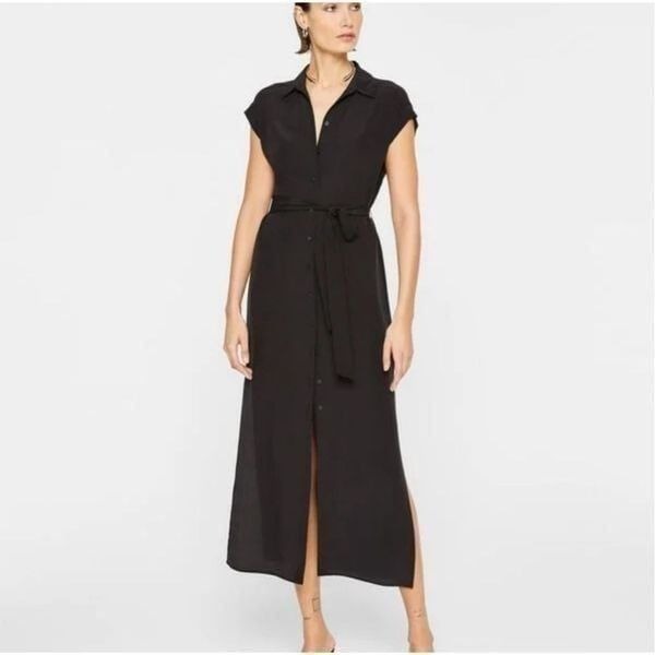 Club Monaco Danielle Silk Dress Black Size 12