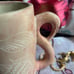 Artisan made Vintage Stone Age Handmade Stone Ceramic Mug Creative Primitive