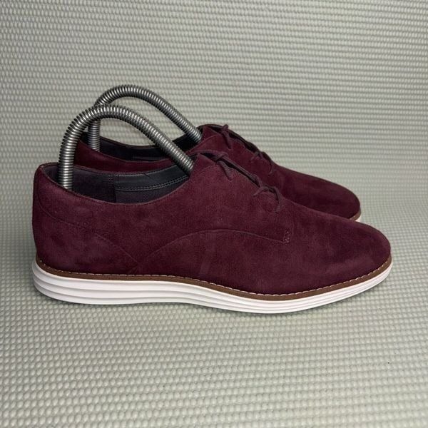 Cole Haan Grand OS Oxfords Suede Low Top Lace Up Women’s Size 7B W15293 Burgundy