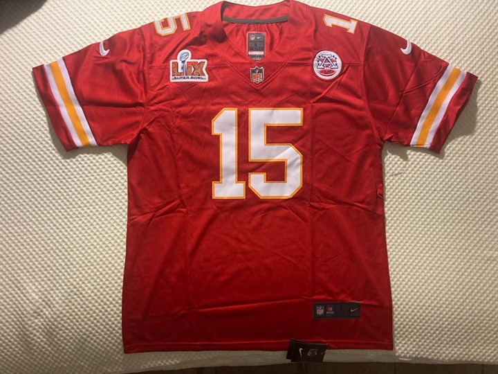 NEW Patrick Mahomes #15 KC Kansas City Chiefs 2024 Super Bowl LIX 59 Large