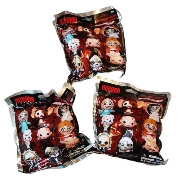 (3)HORROR PLUSH BAGCLIP NIP