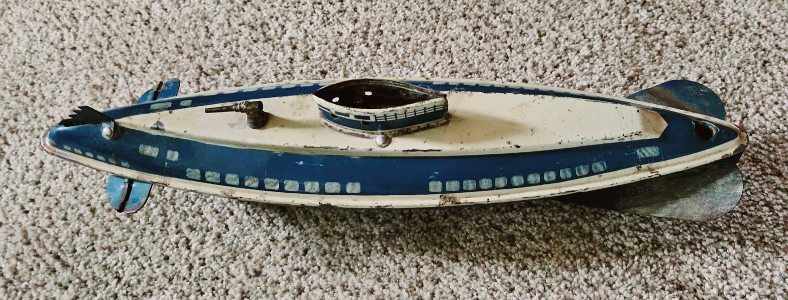 1930s Wolverine Windup Submarine Toy