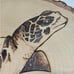 Wood burn sea turtle wall art
