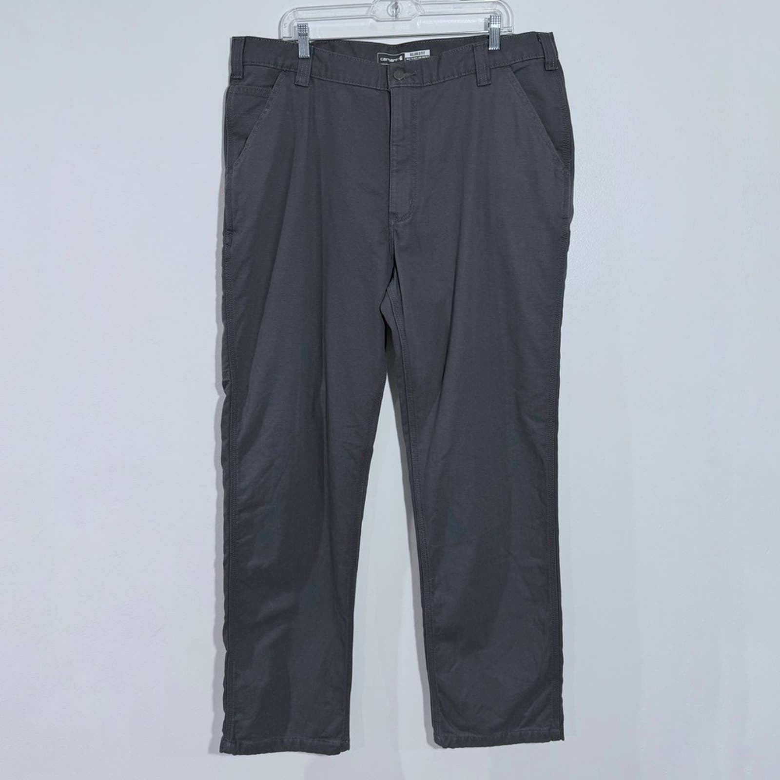 Carhartt Relaxed Fit Rugged Flex CanvasFlannel Lined Utility Work Pant 40 x 34