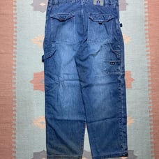 Vintage y2k baggy jeans carpenter wide leg skater hip hop JNCO style rave 38x32