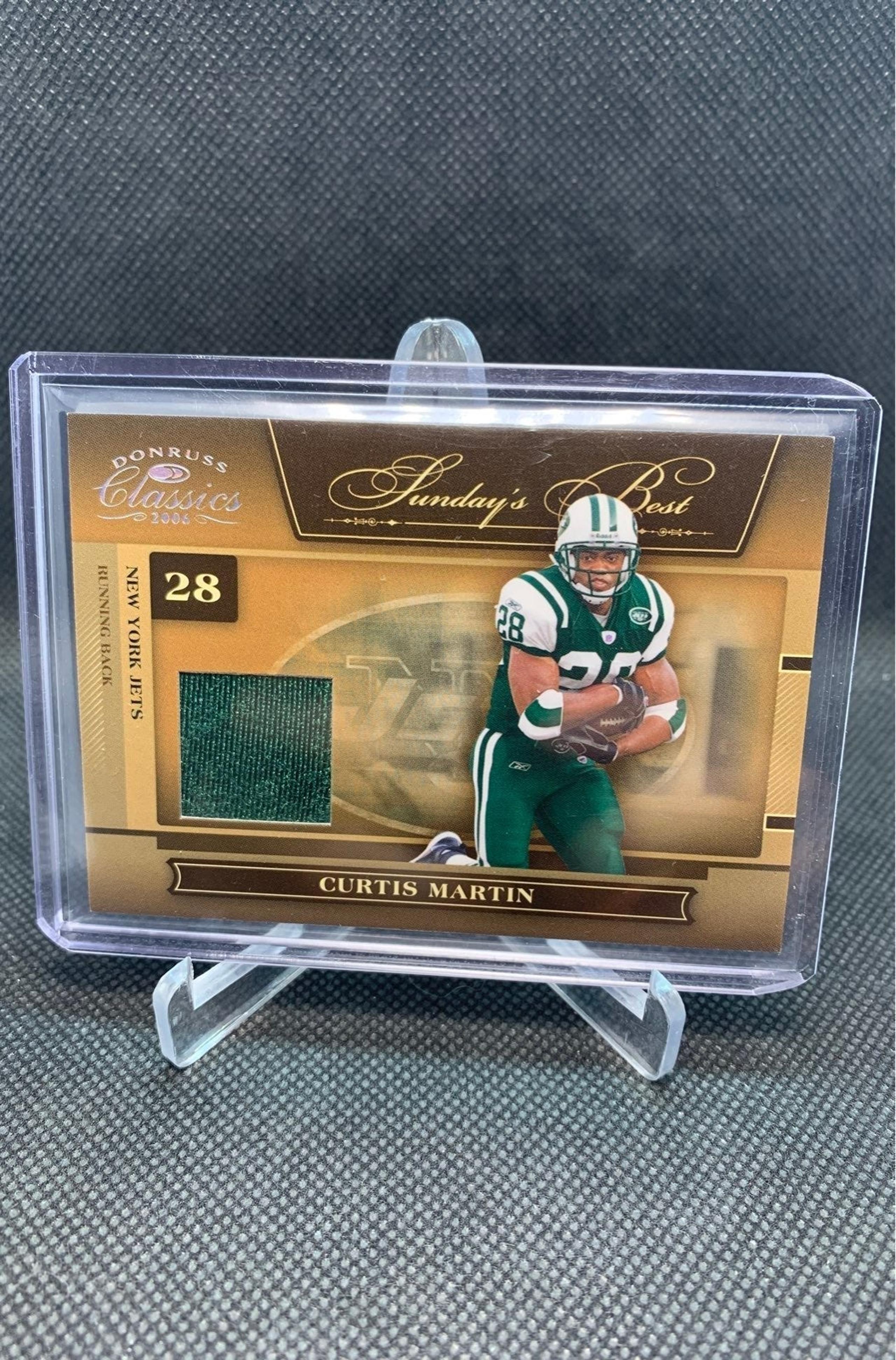 Curtis Martin game used jersey card /250