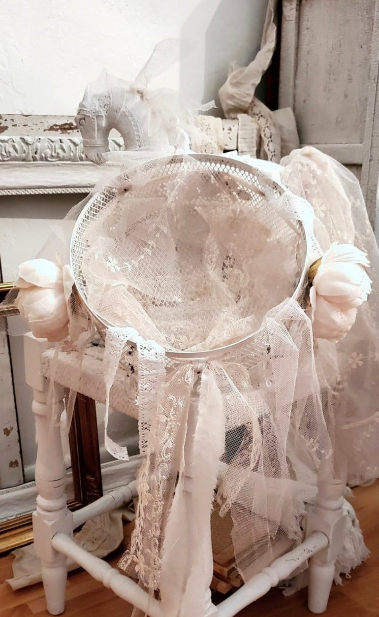 Metal Wire Shabby Basket