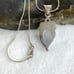 Sterling Silver 925 Lavender Chalcedony & Garnet Pendant Necklace 20 Chain