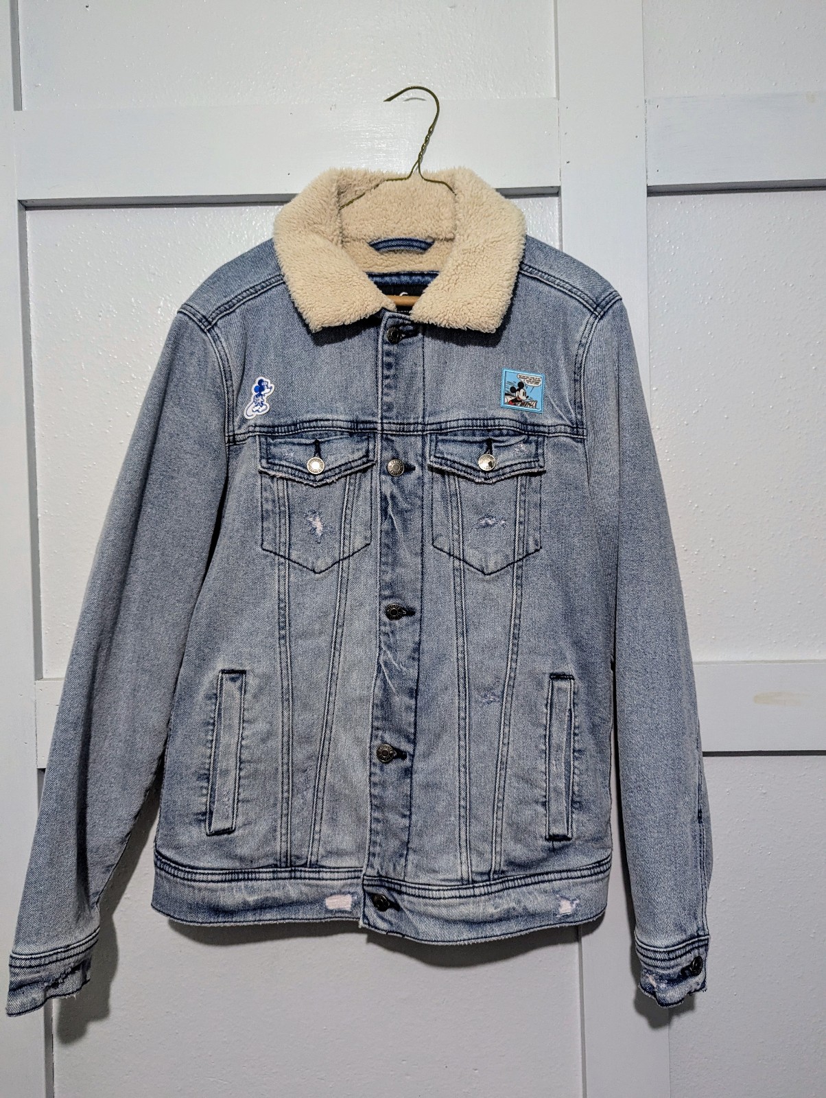 Hollister jean sherpa jacket