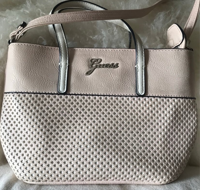 Vintage Brand Guess Light Pink Hand And Cross Bag
