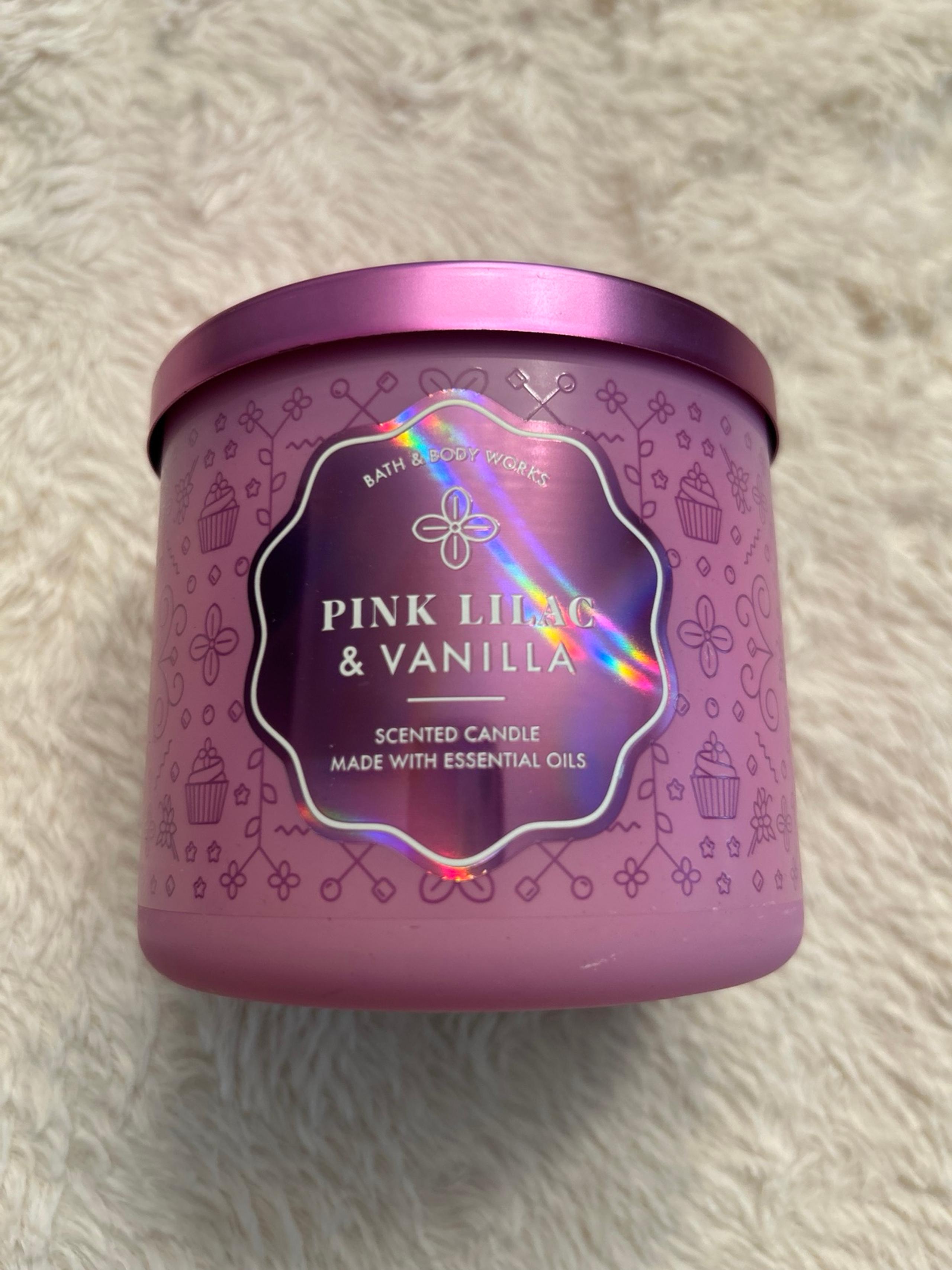 Pink Lilac and Vanilla Candle