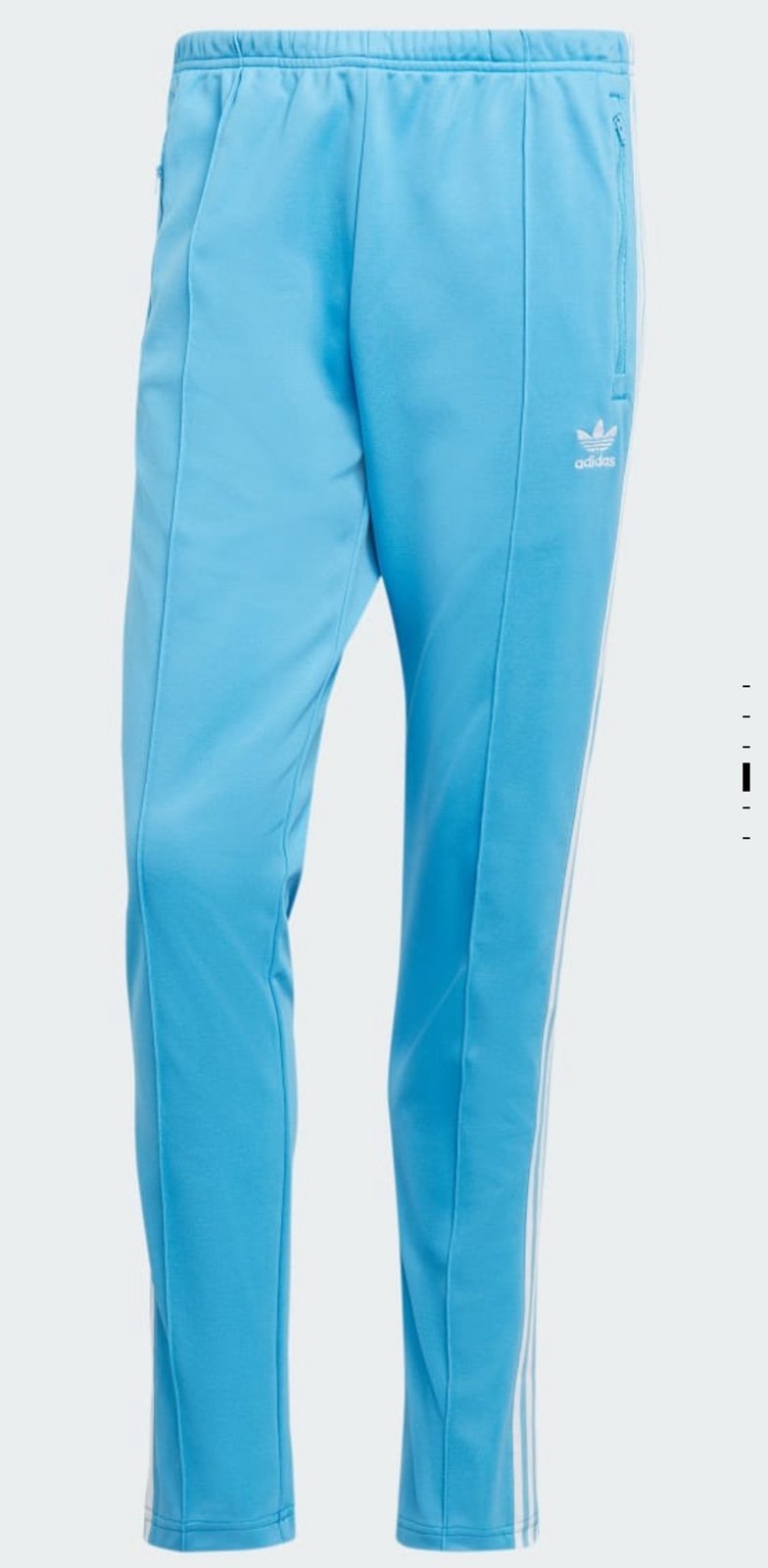 Sz M Adidas Adicolor Classics Beckenbauer Track Pants Semi Blue Burst Bottoms