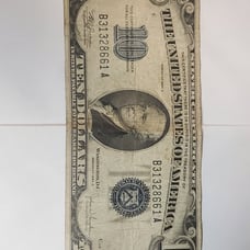 1934 c series Ten Dollar Silver Certificate Blue Seal