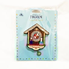 Disney HKDL World of Frozen Cuckoo Clock Anna and Elsa Pin