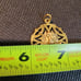 336V1 14k Italy Gold Pendant (ONE pendant double-sided)