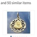 336V1 14k Italy Gold Pendant (ONE pendant double-sided)