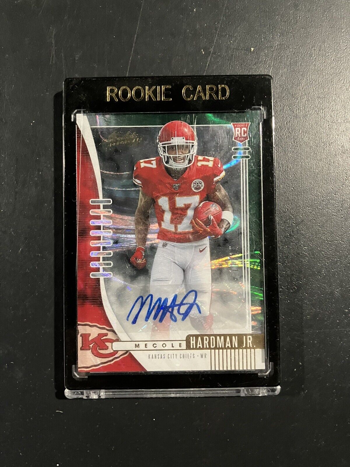 Mecole Hardman 2019 absolute Green wave Rookie auto /15