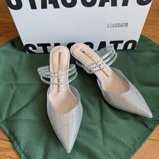 [Price Reduced] STACCATO Sage Clear Mule
