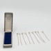Vintage Peru Llama Cocktail Olive Appetizer Picks Forks Sterling Silver Set of 9