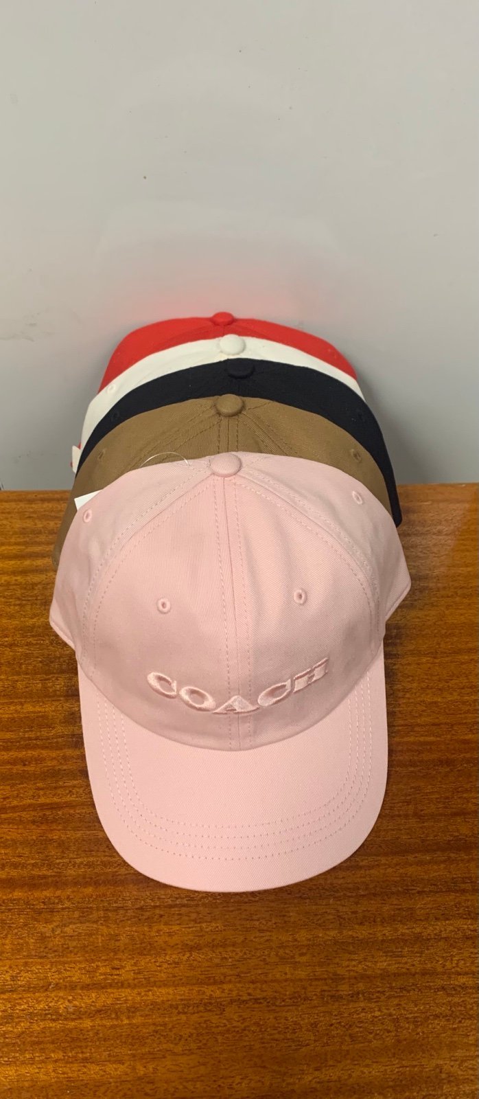 COACH EMBROIDERED BASEBALL CAP HAT BUNDLE X4 ONE SIZE