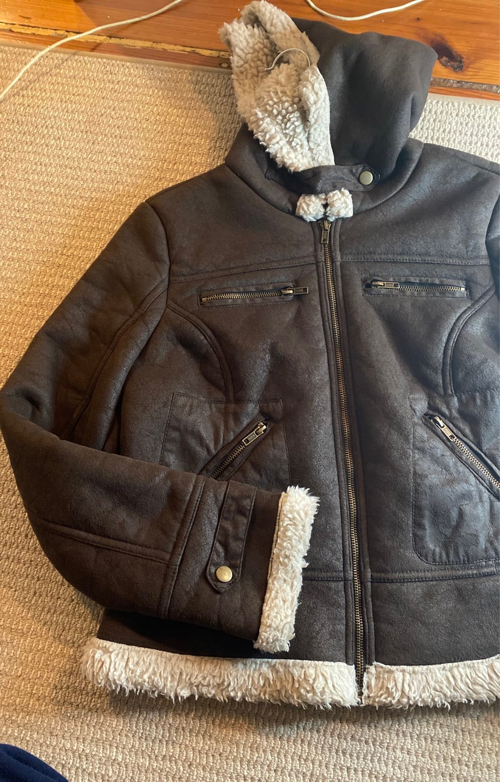 Faux leather jacket
