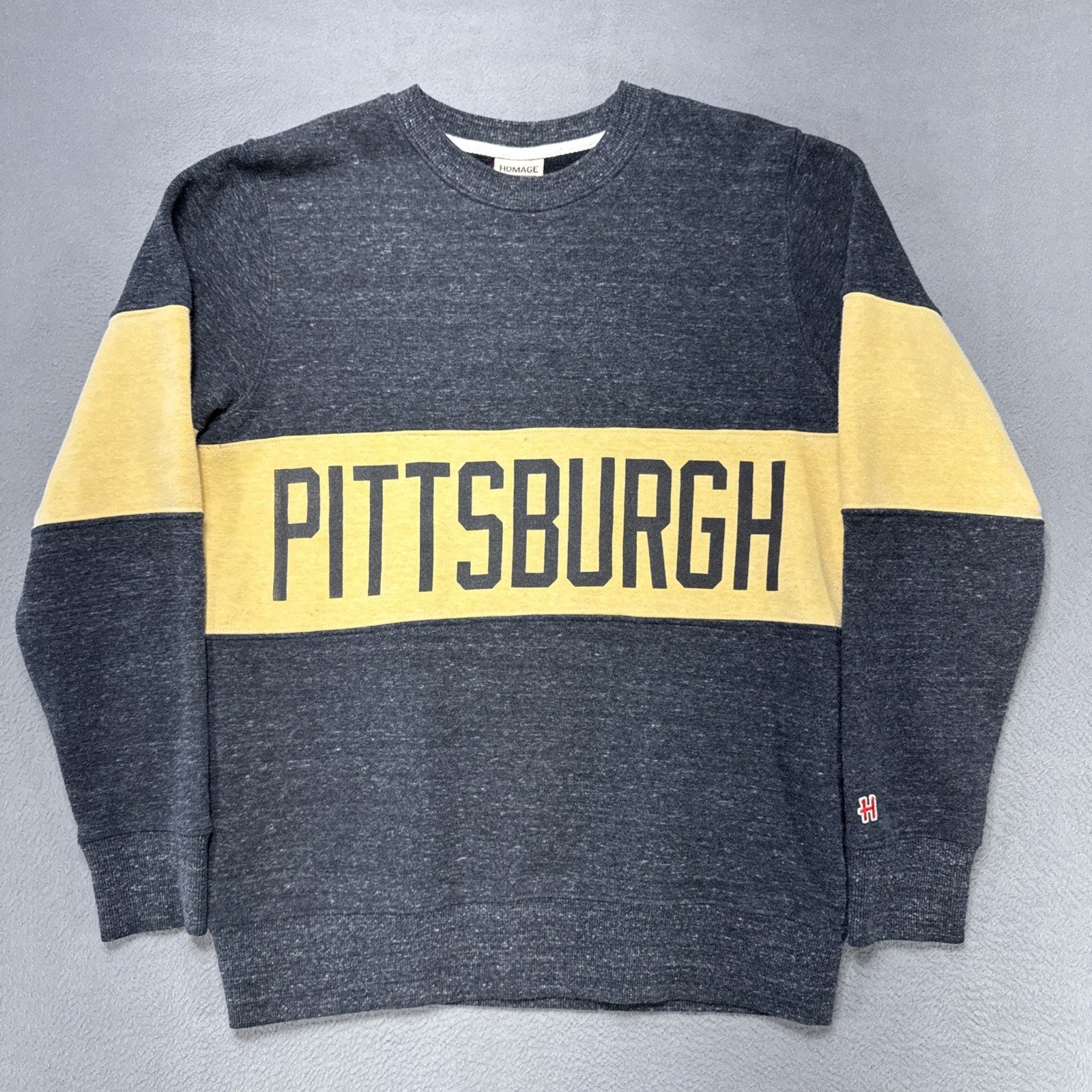 Vintage Pittsburgh Sweatshirt Mens Size Large Homeage Crewneck Retro Sports USA
