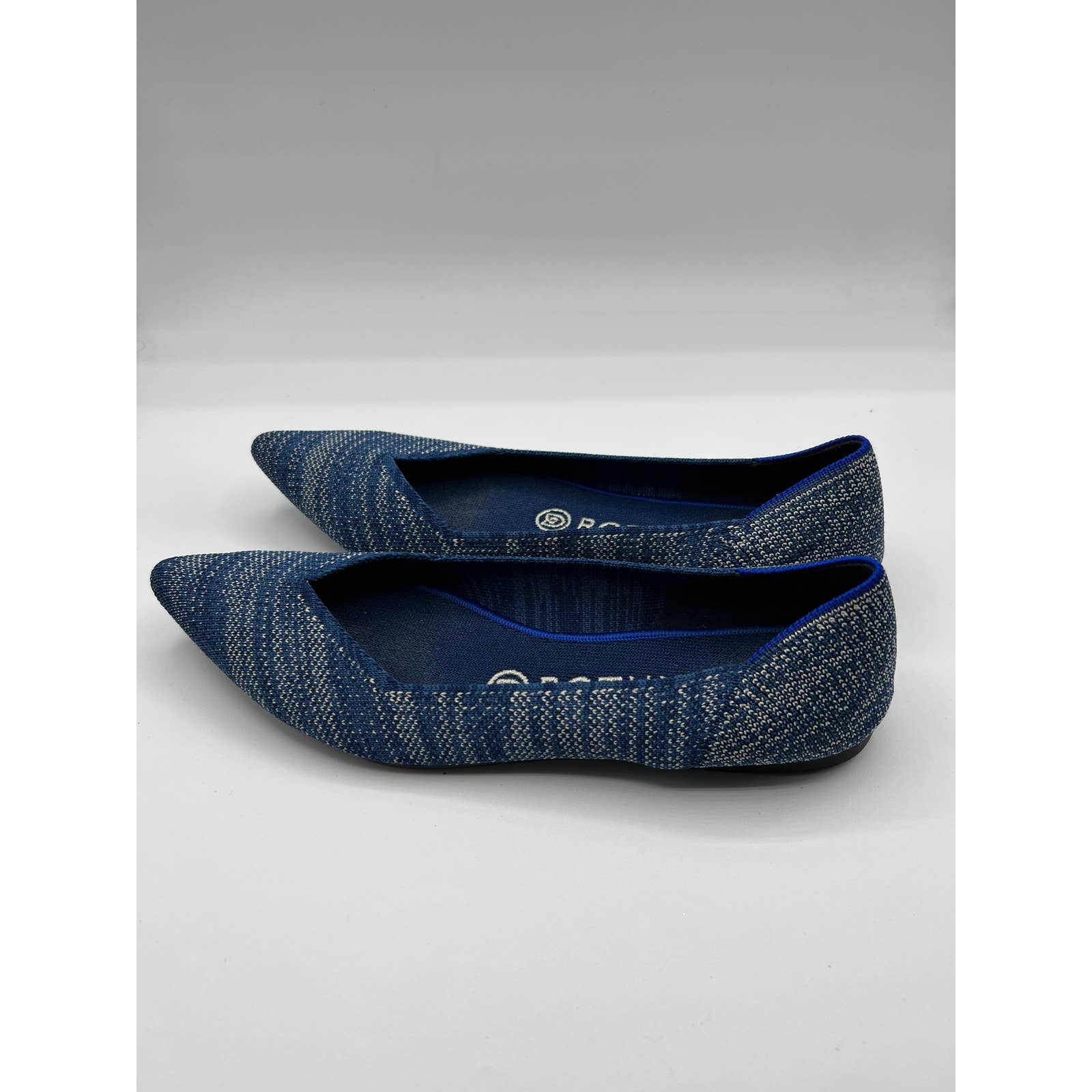 Rothy’s The Point Flat Blue Heathered Size 7