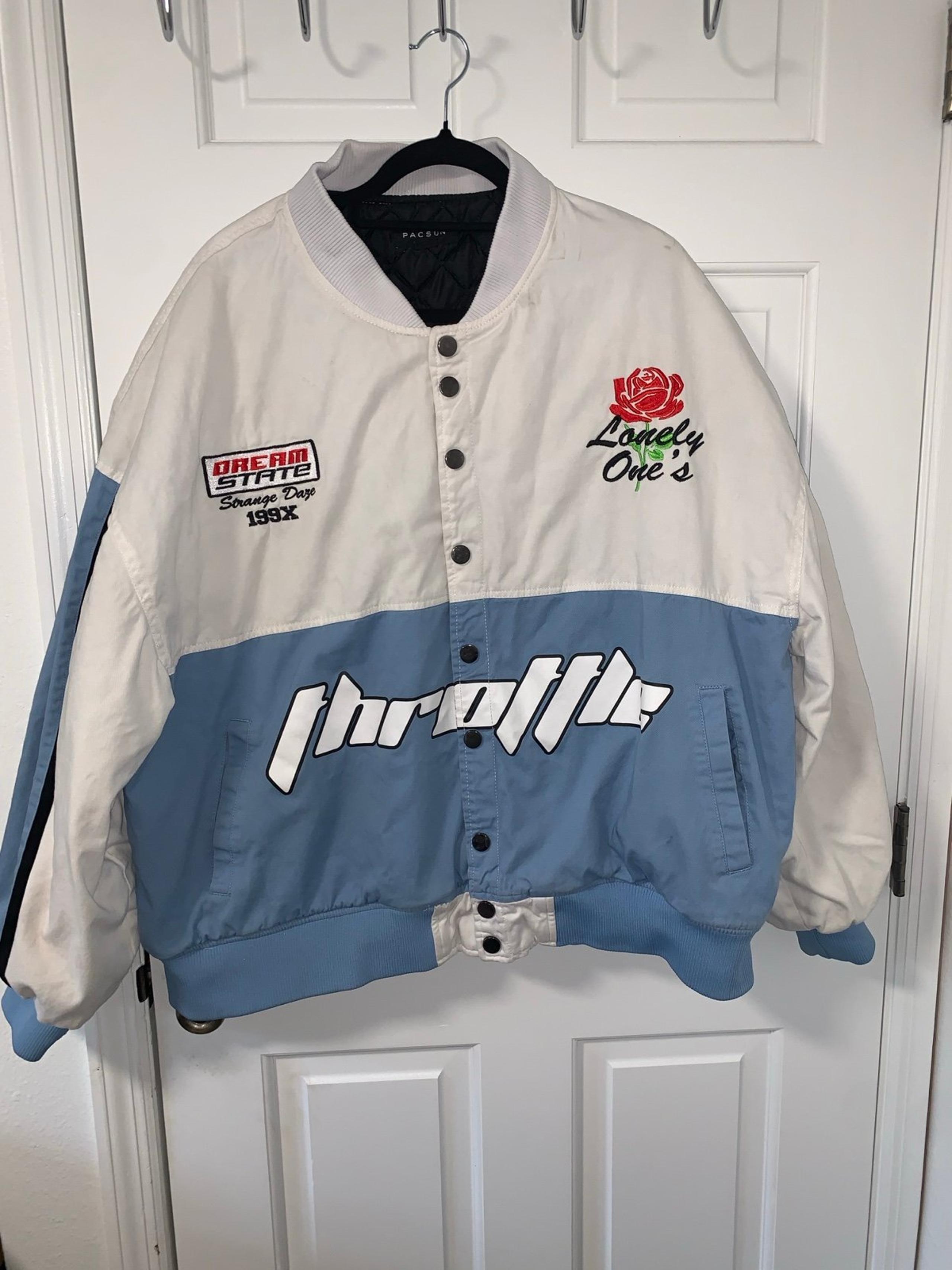 PacSun Rare Find Throttle Lonely Ones Puffer Jacket Size Medium