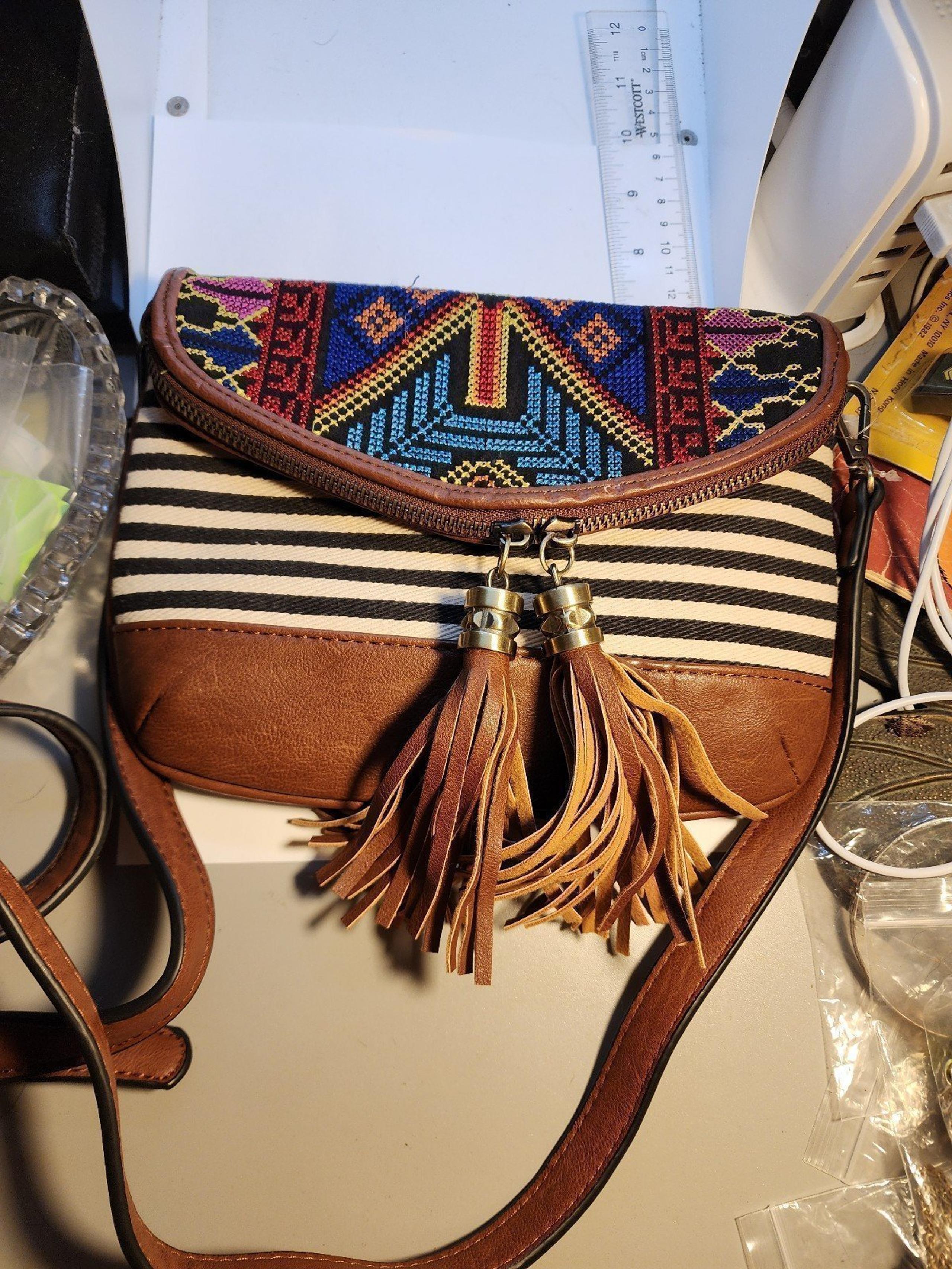 South western cross body purse