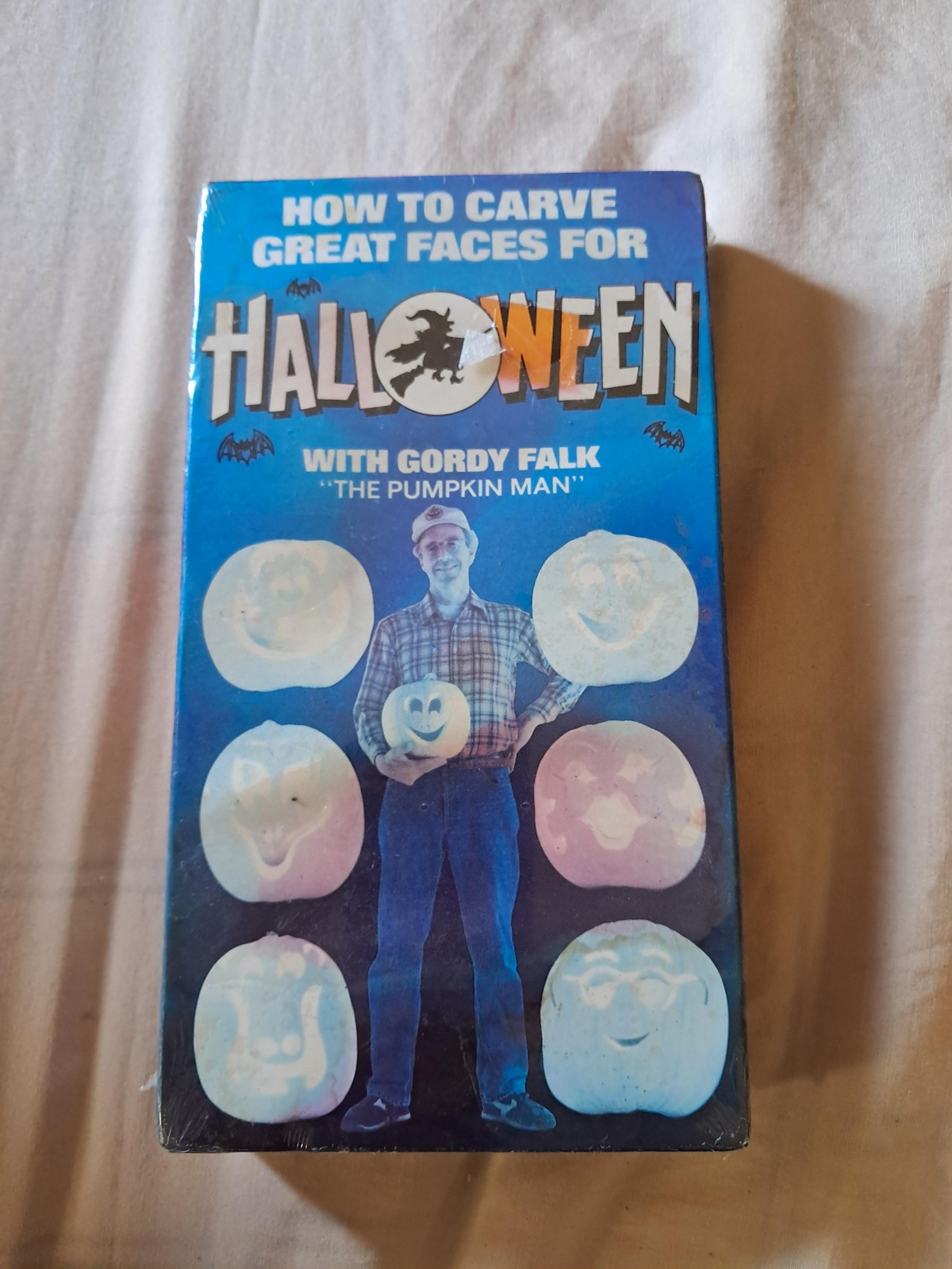 1988 How To Carve Great for Faces Halloween with Gordy Falk VHS new