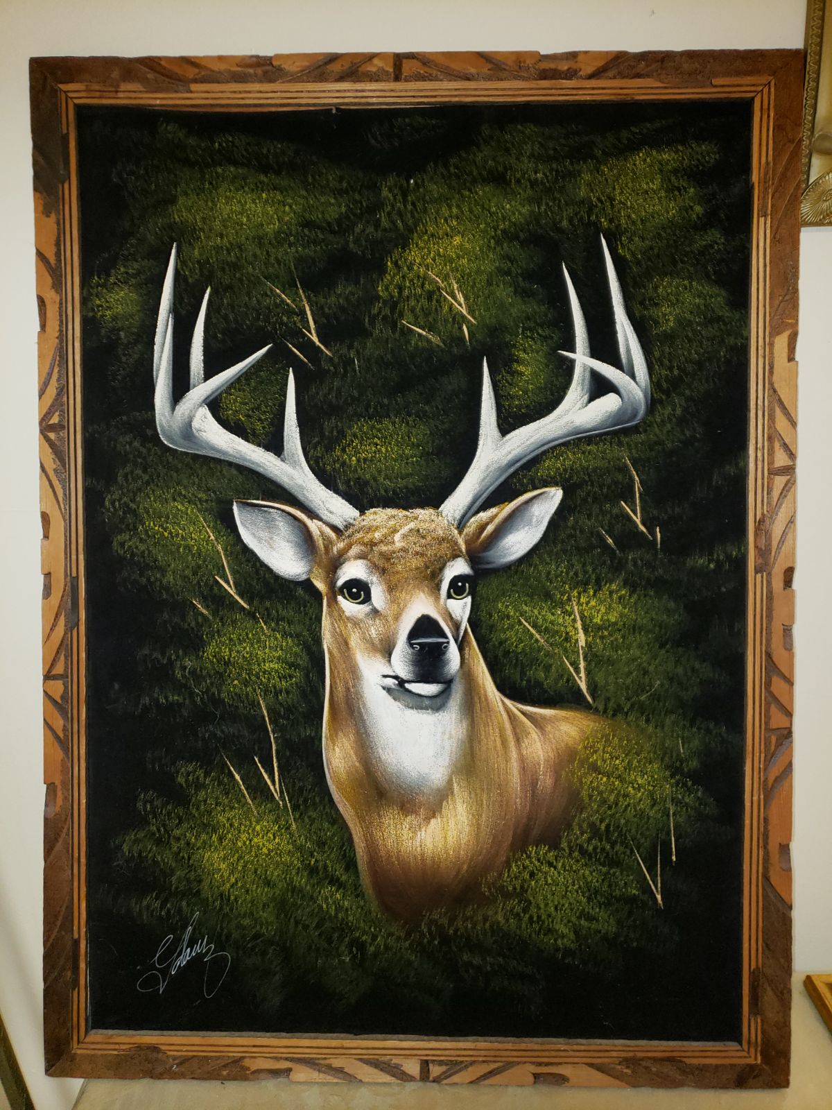 Paintings,Beautiful oil on black velvet