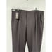 Haggar Dress Pants Classic Men 42x29 Dark Gray Adjustable Waist Pleated Cuff New