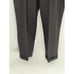 Haggar Dress Pants Classic Men 42x29 Dark Gray Adjustable Waist Pleated Cuff New
