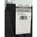 Haggar Dress Pants Classic Men 42x29 Dark Gray Adjustable Waist Pleated Cuff New