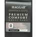 Haggar Dress Pants Classic Men 42x29 Dark Gray Adjustable Waist Pleated Cuff New