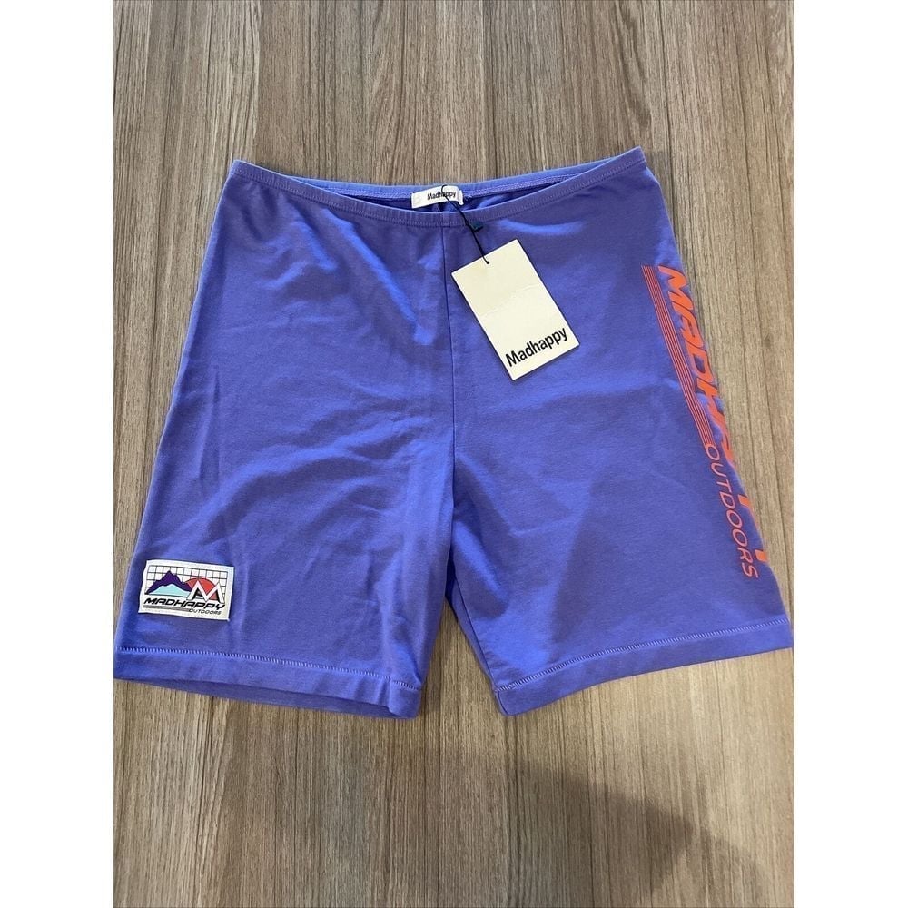 Madhappy Women's Outdoors Biker Short Sports Size Large Purple MSRP 70