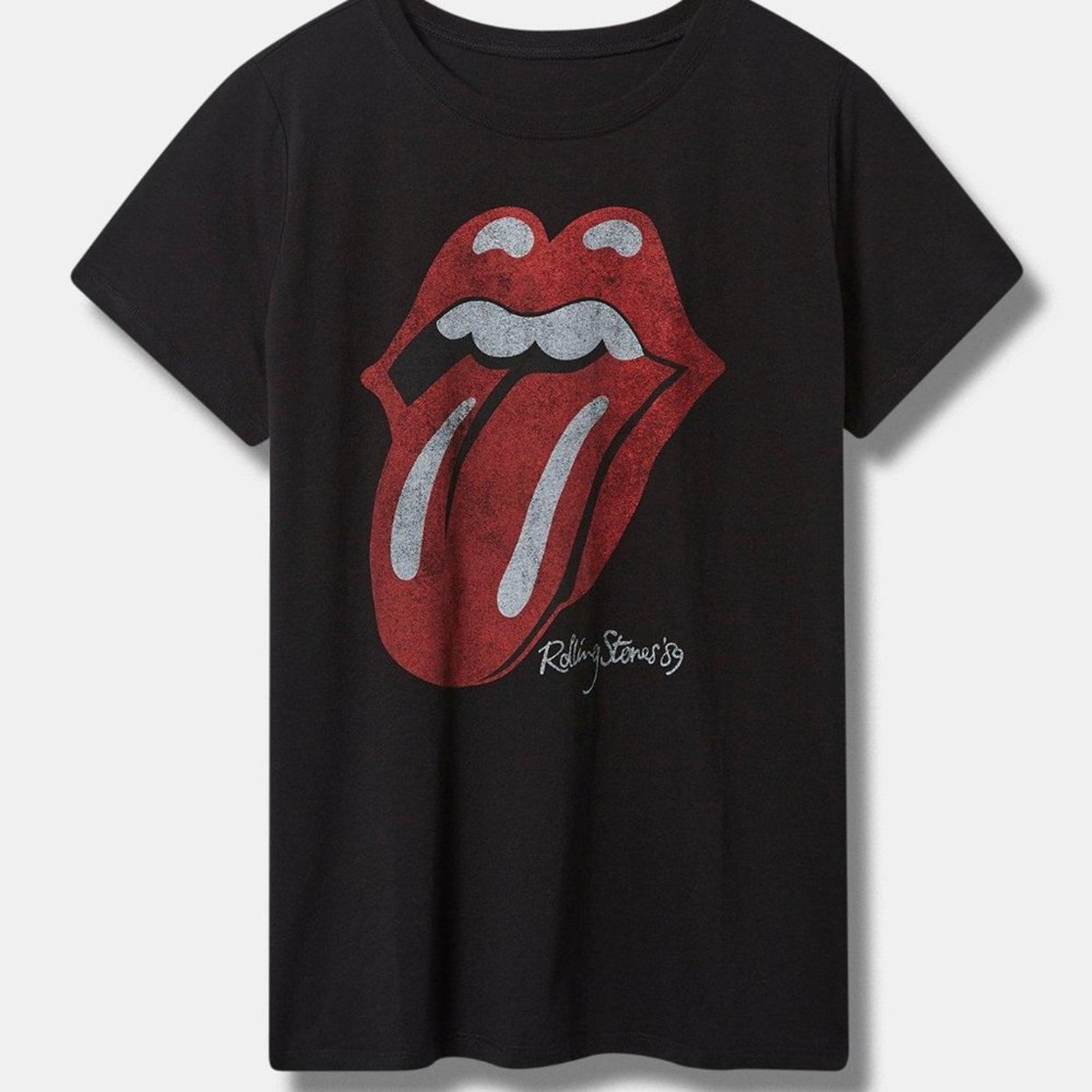 Torrid Rolling Stones Deep Black Classic Fit cotton Crew Neck, NWT, 3X