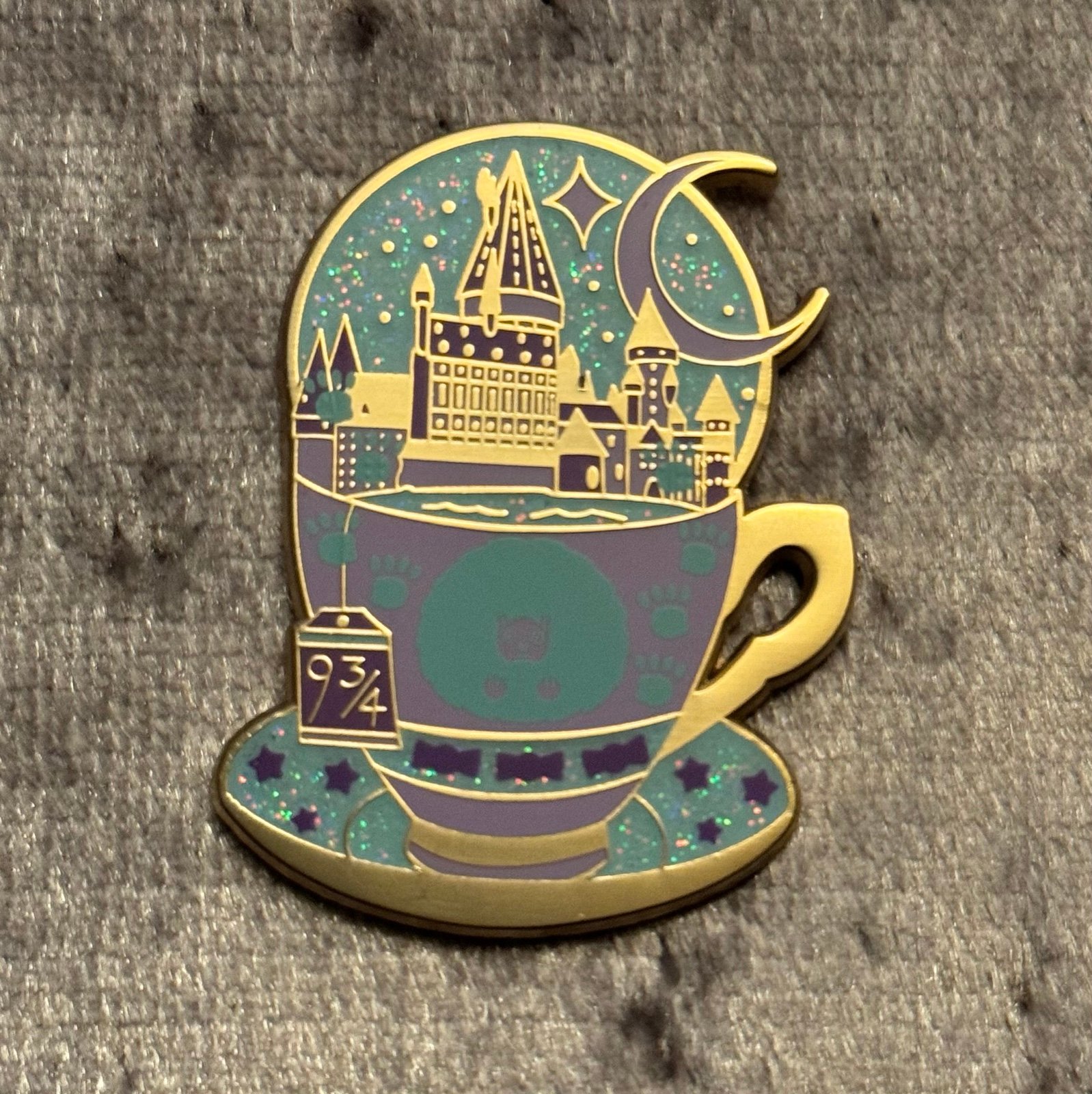 Puff Teacup pin by Laserbrain and Sunset Road Co