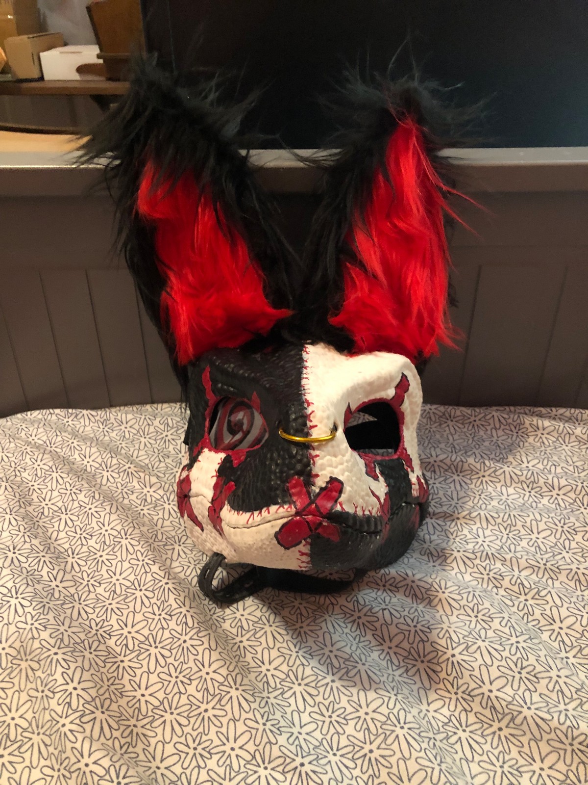 Dino mask partial costume fursuit furry emo goth punk
