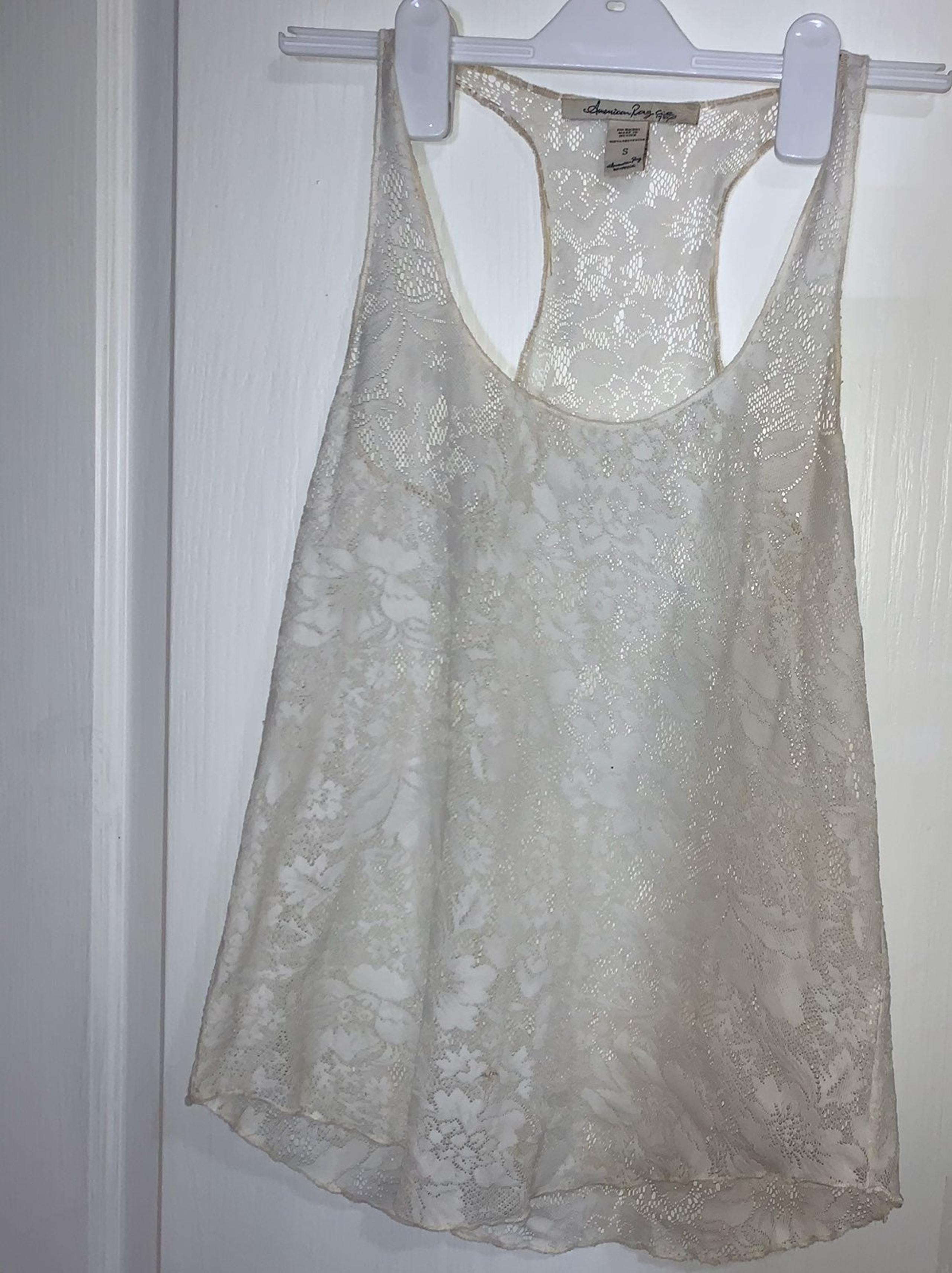 American Rag white lace cami tank top