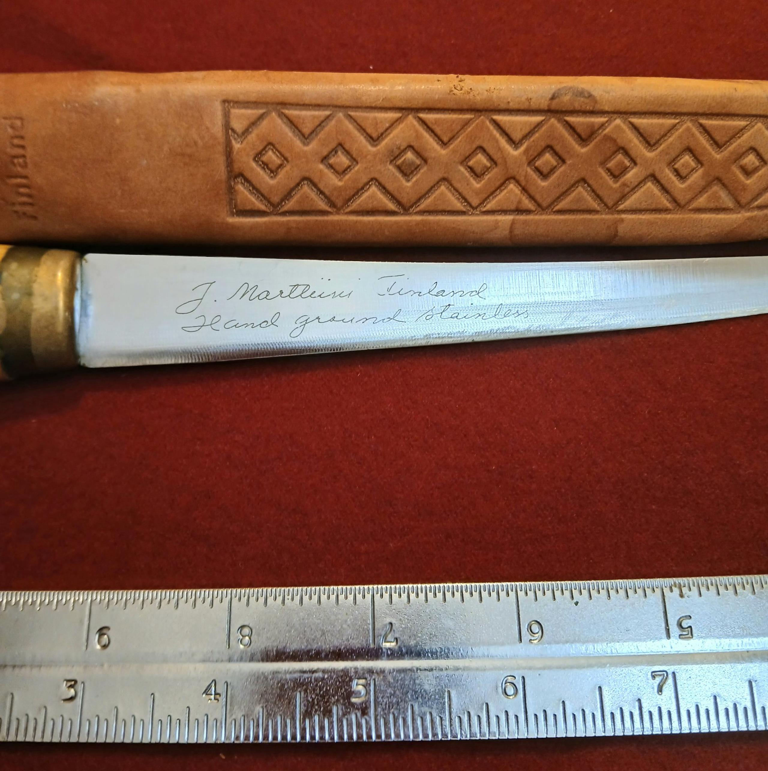 VintageVintage J. Marttiini Rapala Filet w/ Leather Sheath - Collectible