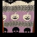 Spooky Night Pumpkins, Skulls, Bats Fair Isle Knit Jacquard Oversized Throw NWT